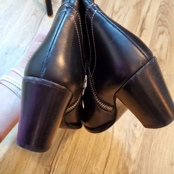 Ann Tuil Champs Elysees black leather booties 35 - Picture 5 of 9